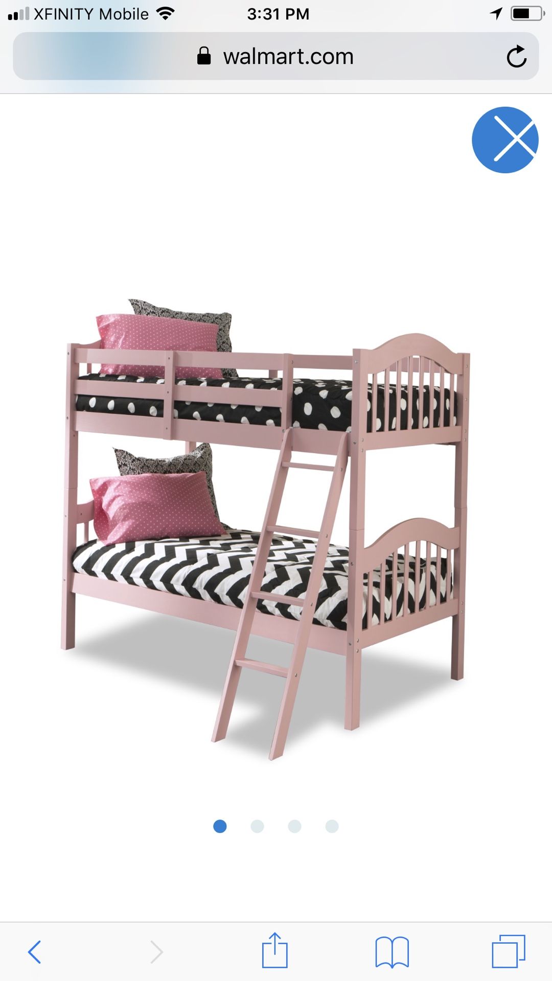 Twin bunk beds frame