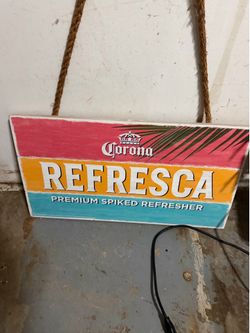 Corona Refresca Sign