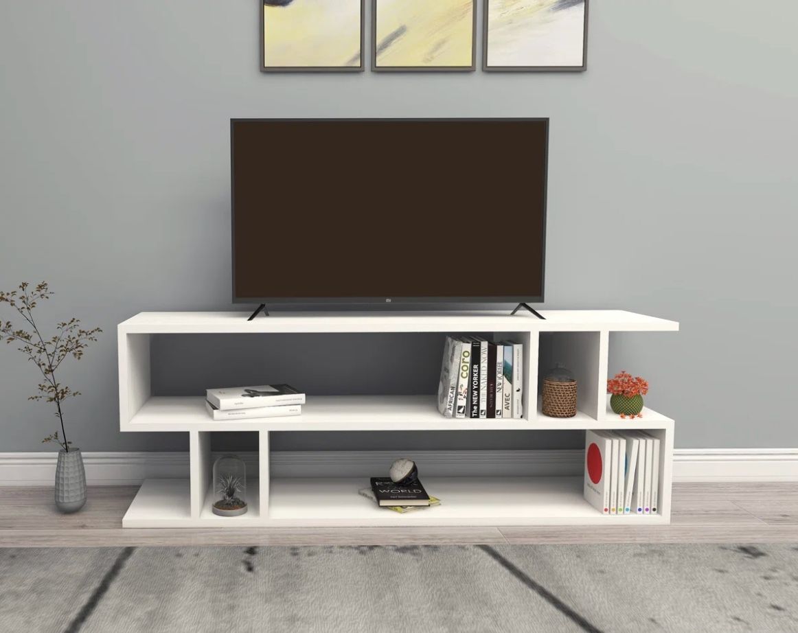 White TV Stand for TVs up to 50”