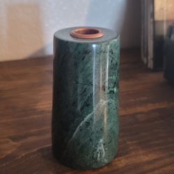 Threshold Solid Green Marble Taper Candle Holder