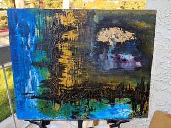 “Journeys End” Original Abstract Mixed Media Painting on Canvas