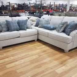 Traemore Linen Living Room Set (SOFA and LOVESEAT