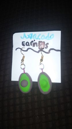 Aguacate earrings handmade