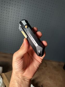 Kinetic Customs Black Aluminum Utility Box Cutter