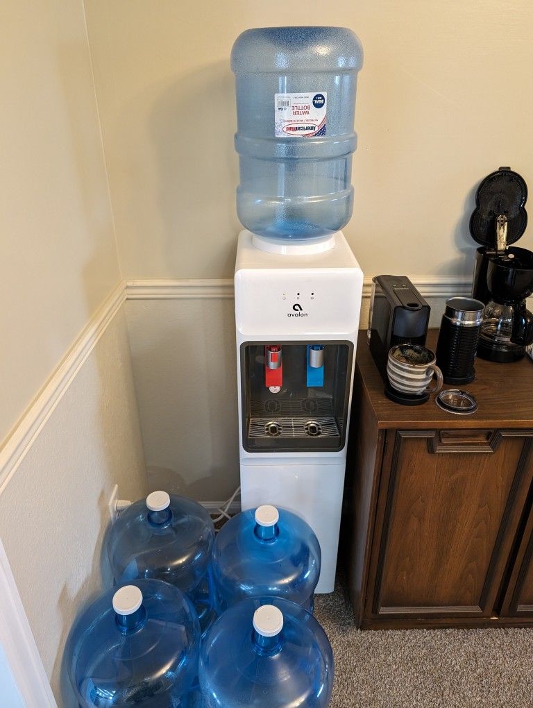 Avalon water Dispenser, Cooler, Heater + Jugs