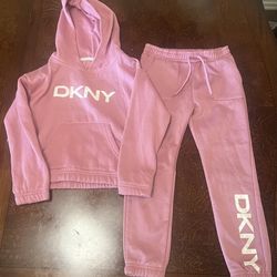 DKNY Sweatsuit Girls Size 6