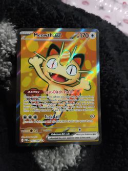 Meowth ex Full Art Holo Pokémon Card 107/088