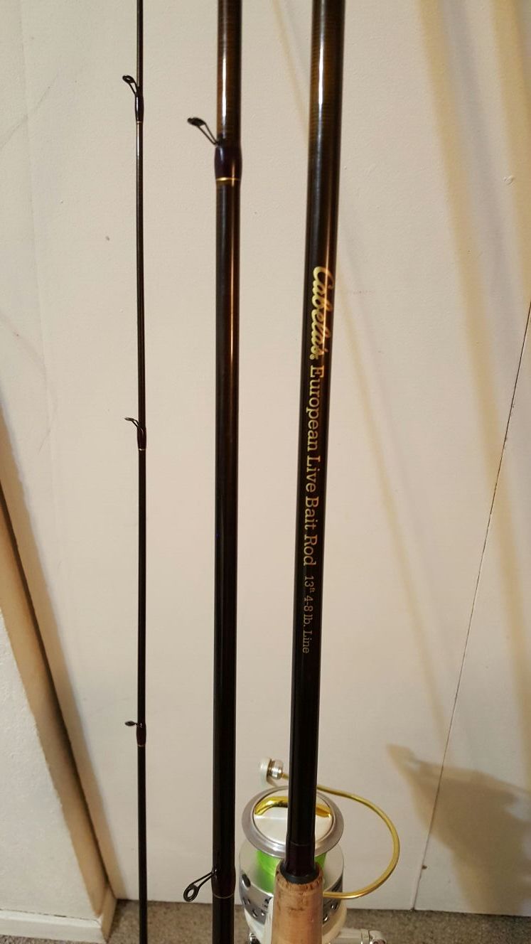 Cabela's Salt Striker Bait Feeder Spinning Reel with 13" European Live