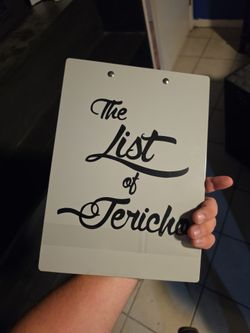 WWE the list of Jericho clipboard