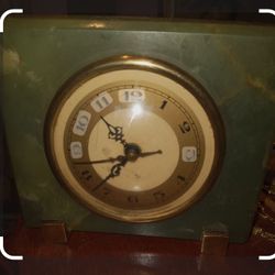 Antique Jade Clock Works. Obo