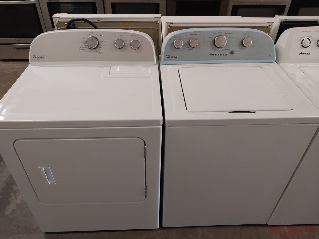 Whirlpool 3.8 Cubic Foot Top Load Washer And Electric Dryer Set Delivery Warranty Installation Available
