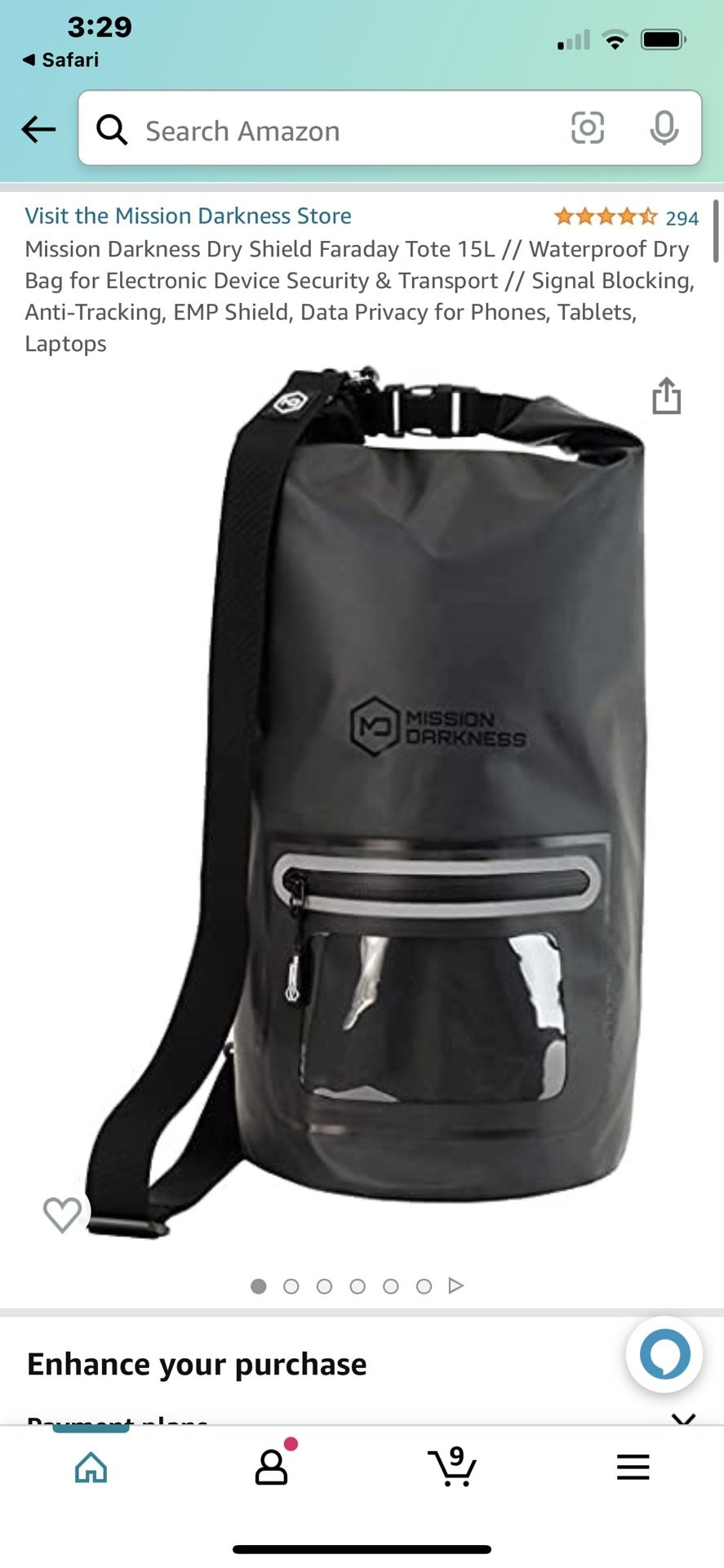 OFF GRID Faraday EMF Signal Blocking Travel Waterproof Backpack 