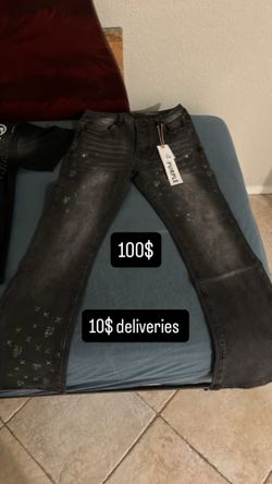 Purple jeans