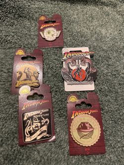 Nice set of Indiana jones park pins