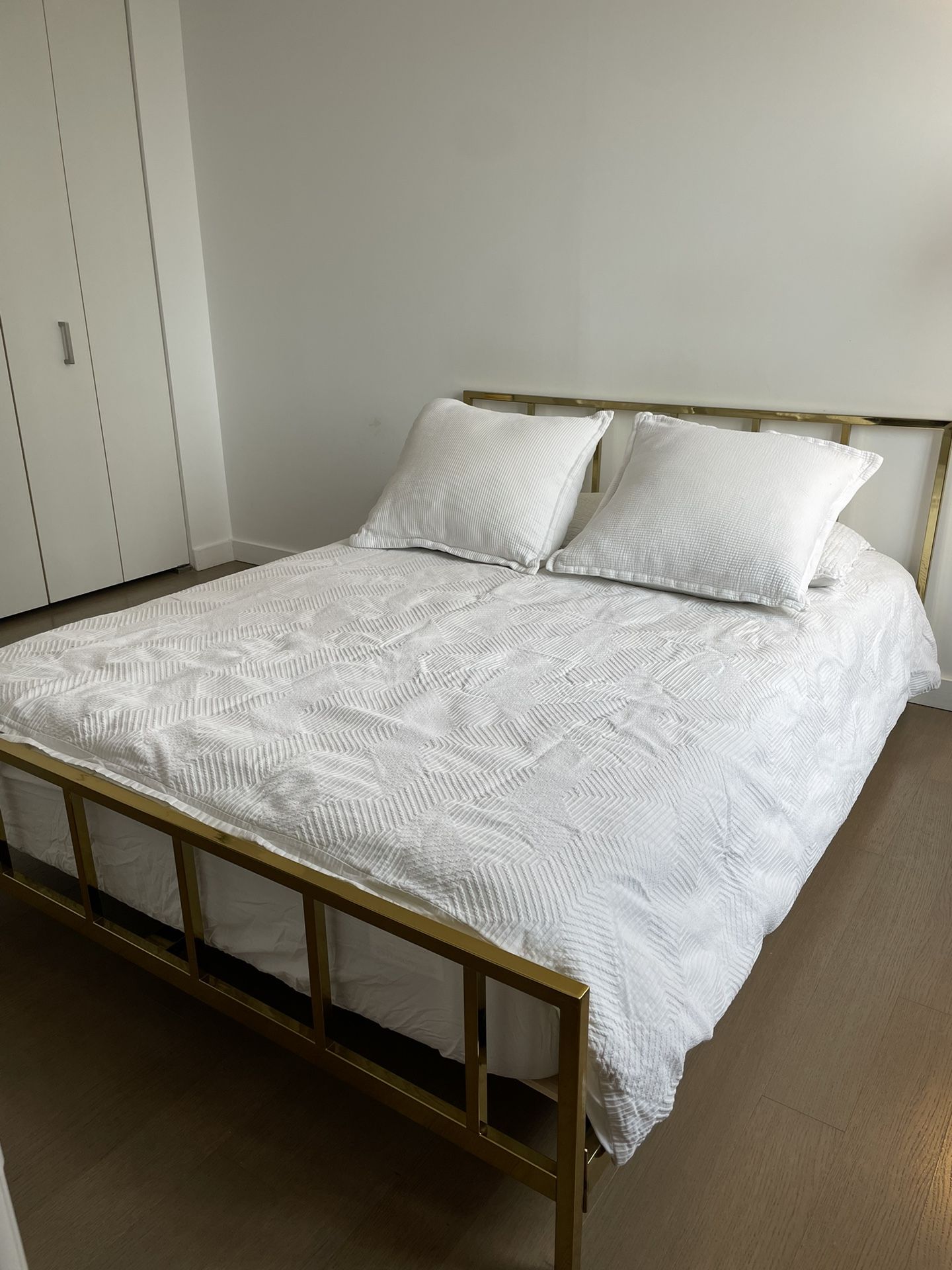 CB2 Alchemy Bronze Queen Bed
