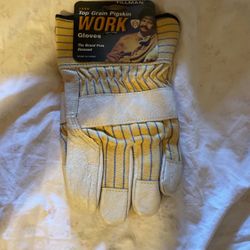 Top Grain Pigskin/Canvas Gloves 