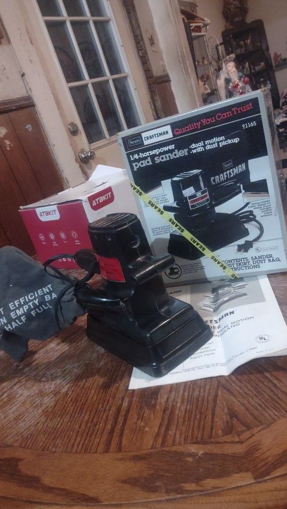 Craftsman 1/4 Horse Pad Sander With Box And Manual
