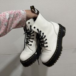 Doc Martens White Jadon Boots 7W