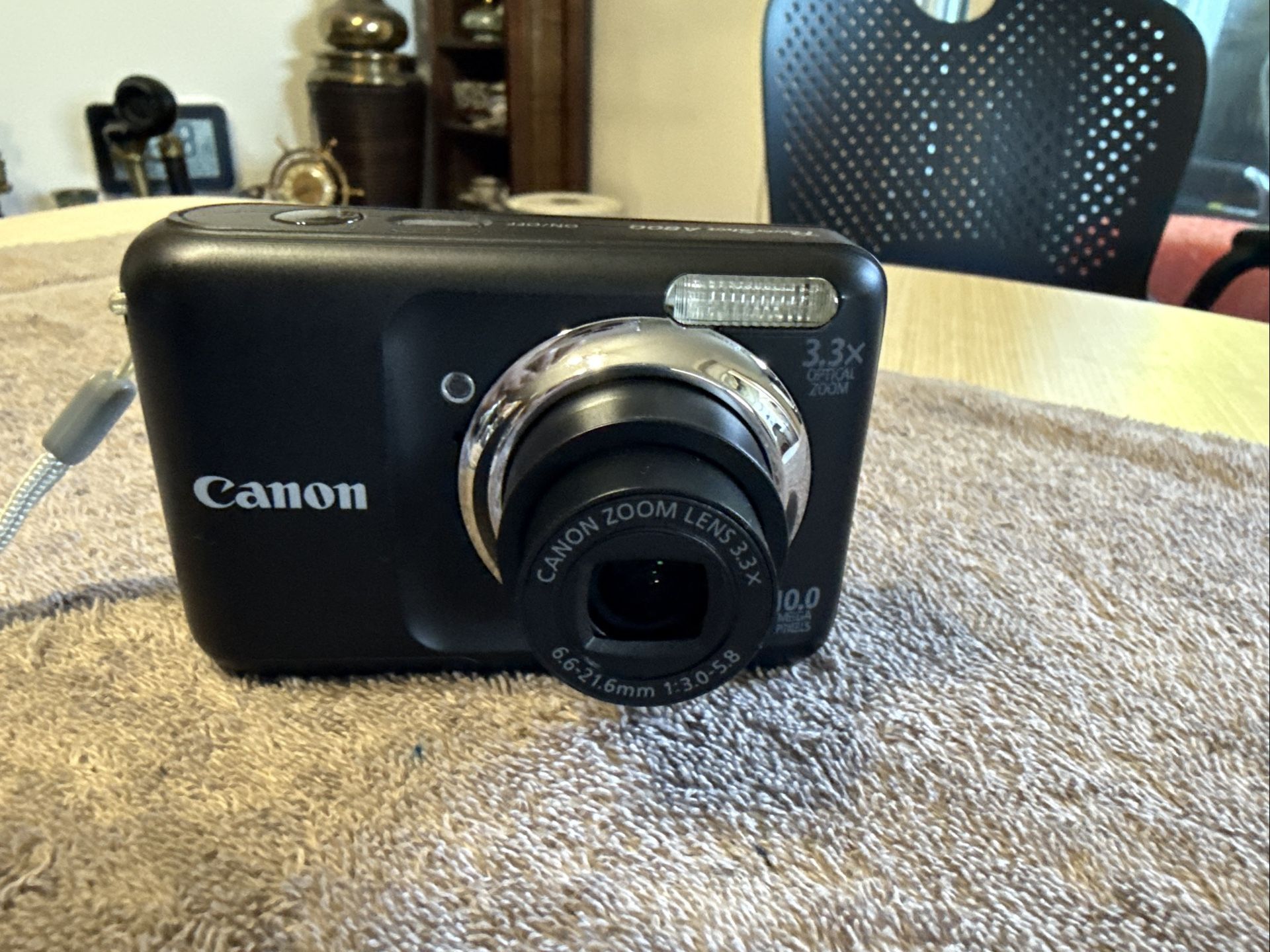 Canon PowerShot A800 3.3x Optical Zoom 10MP Digital Camera - Black