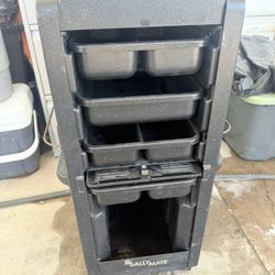 Salón Drawer Stroller Organizer Station for Barbershop Beaty Spa