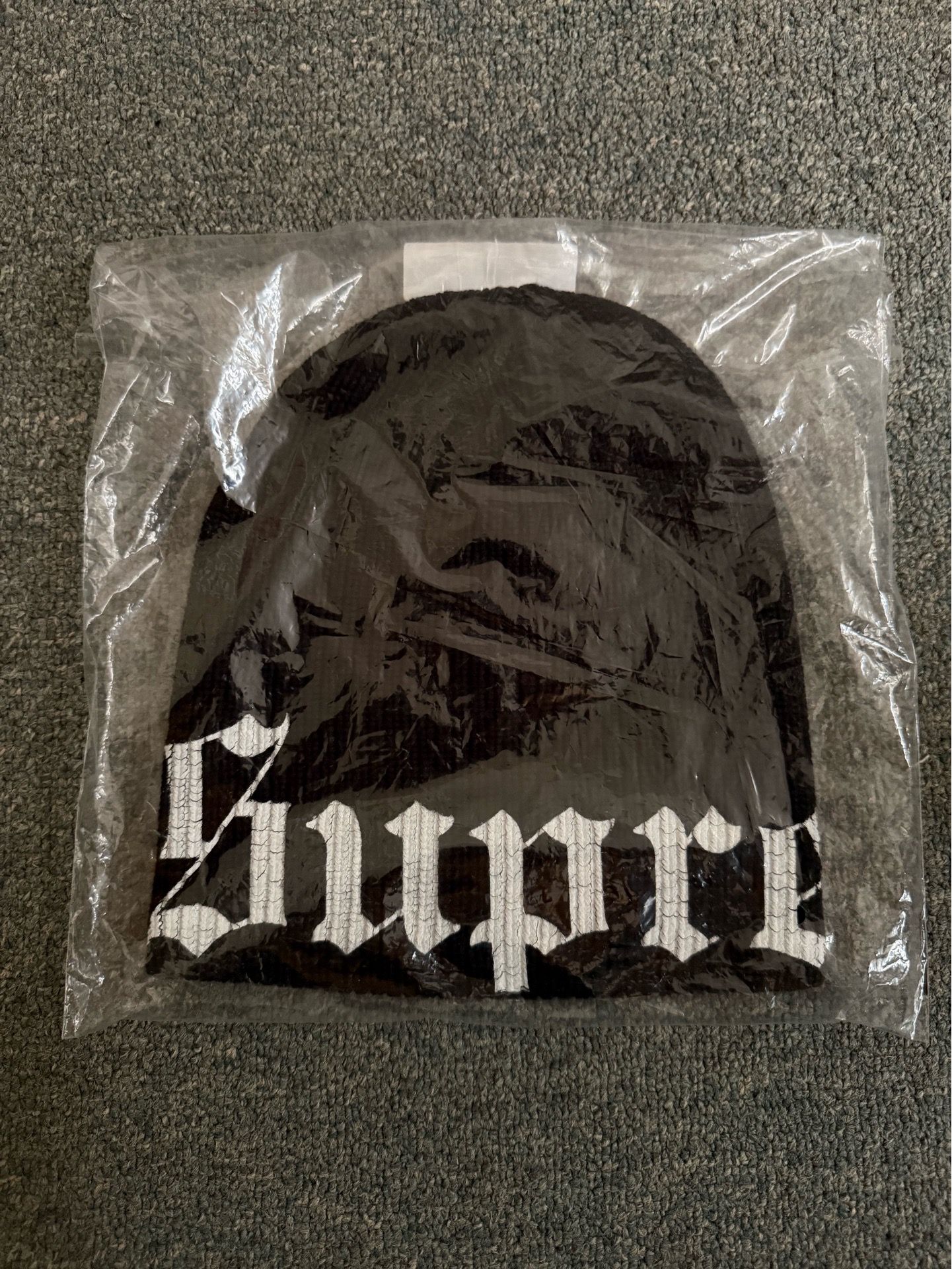Supreme old English beanie black
