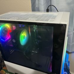 Pc Gaming Computer With Controller And Headset 