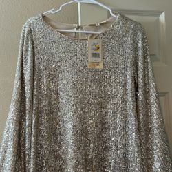 Gold Glitter Dress