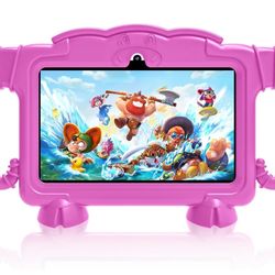 Android 11 Tablet for Kids, 7inch Toddler Tablets, 3GB+32GB with Kids Space Pre-Loaded, Parental Control, Learning Tablet with Kids-Proof Case, Dual C