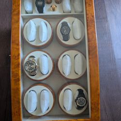 Watch display case self winding automatic watch