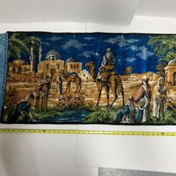 Tapestry wall hanging table runner vintage