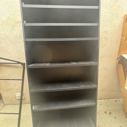 Book Shelf - Black Adjustable Sturdy Shelf 