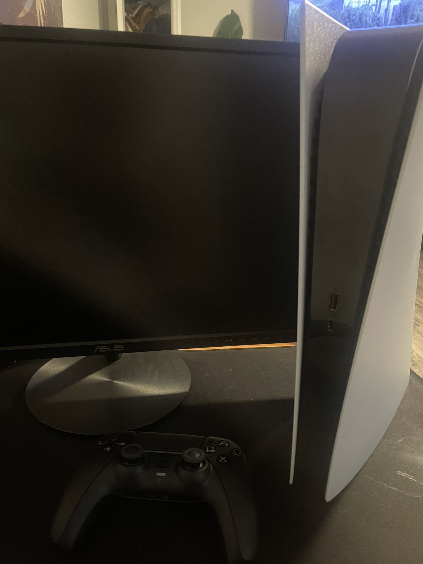 ps5 digital edition + asus monitor