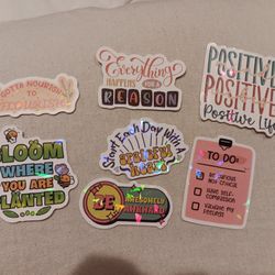 Motivational Stickers $1 Each