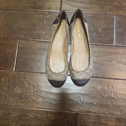 Coach Chelsea Signature Ballet Flats Size 8 