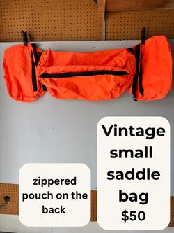 vintage small saddle bag