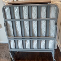 Folding Guest Bed with Wheels (Standard Twin)
