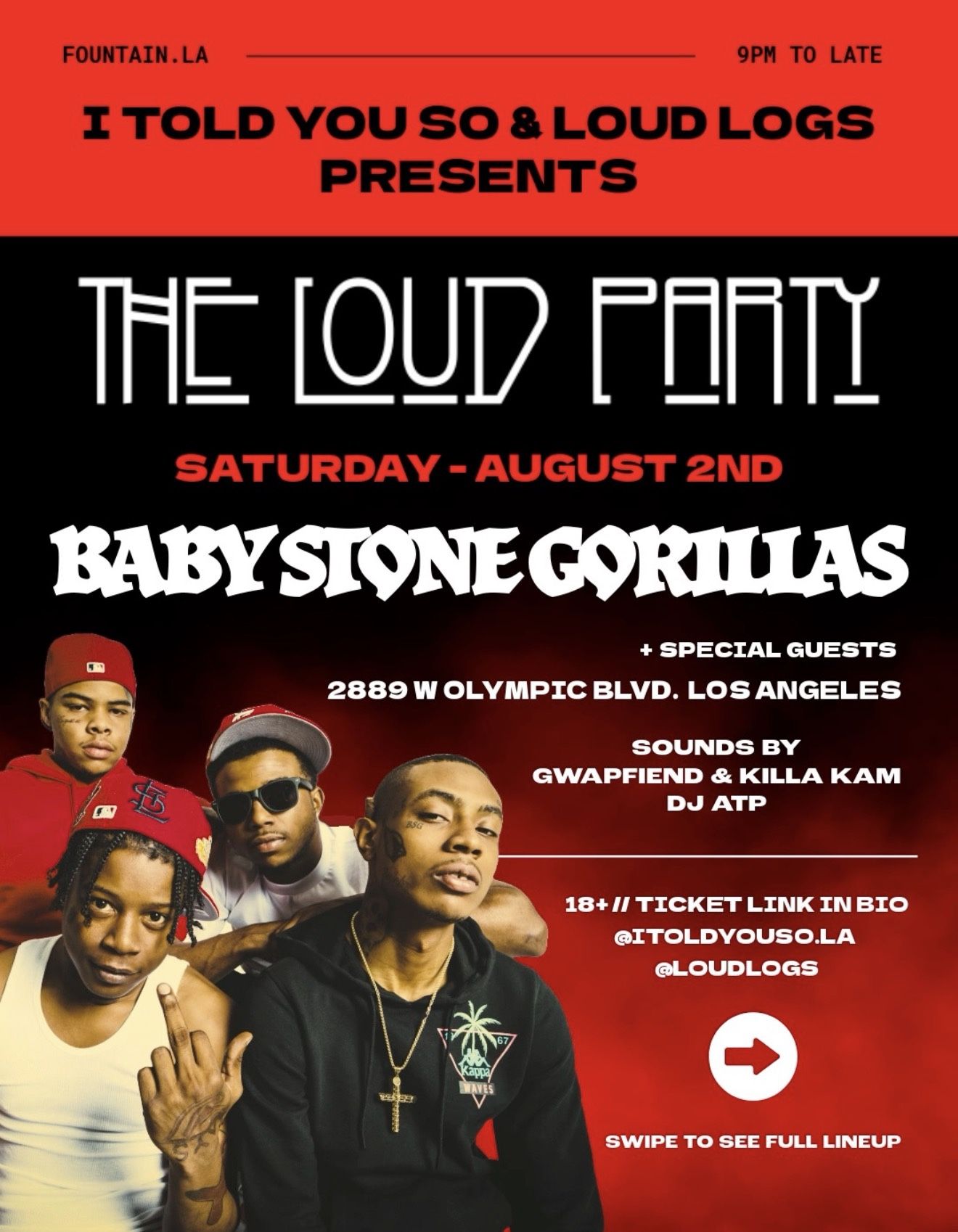 Baby Stone Gorillas Tickets