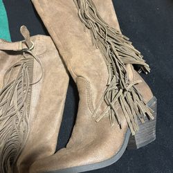 Carlos Santana Cowgirl Boot With Fringe 