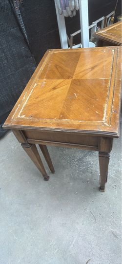 FREE Brandt Vintage Wooden End Tables - Pair FREE