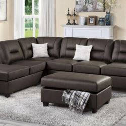 Sectional Sofa + Ottoman