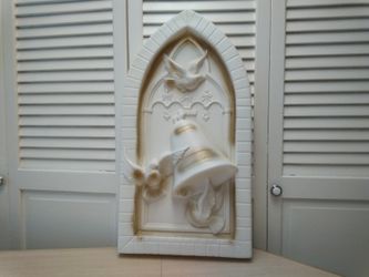 Dove & Bells Blow Mold Plaque Rare HTF!