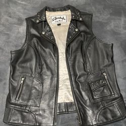 Genuine Women’s Leather Lifestyle Cycles Vest
