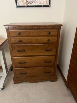 Solid Wood Dresser, Chest, and Bookcase