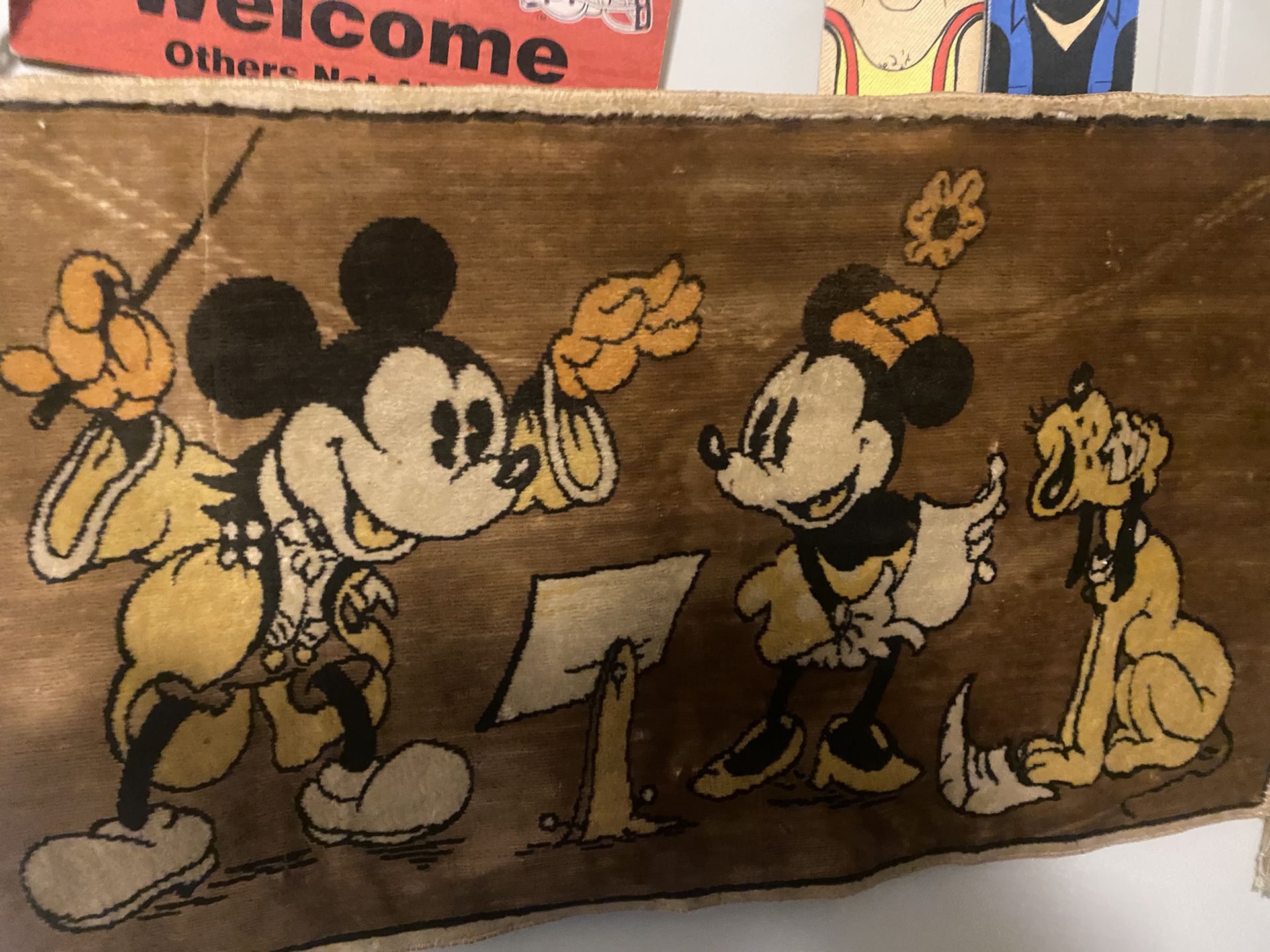 Vintage Mickey Mouse Tapestry/ Rug