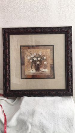 Beautiful vase framed painting