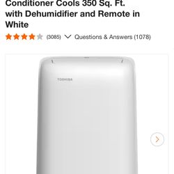 Toshiba Portable Air Conditioner 