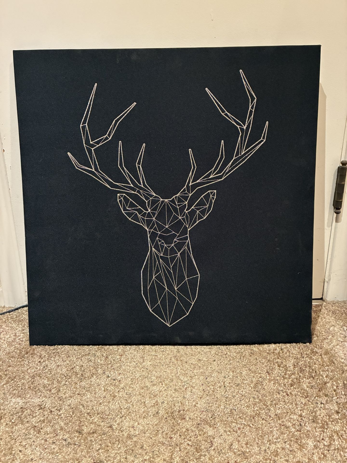 22x22 Buck Stitch work