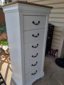Mayville 6 drawer lingerie dresser eith hiddencompartment- 54" t x 23" w