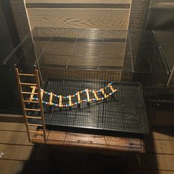 Bird Cage With Removable Liner Tray