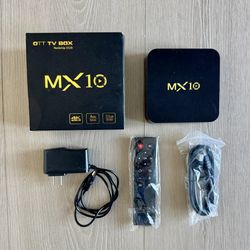 MX10 OTT TV Box with 4GB RAM and 32GB ROM storage